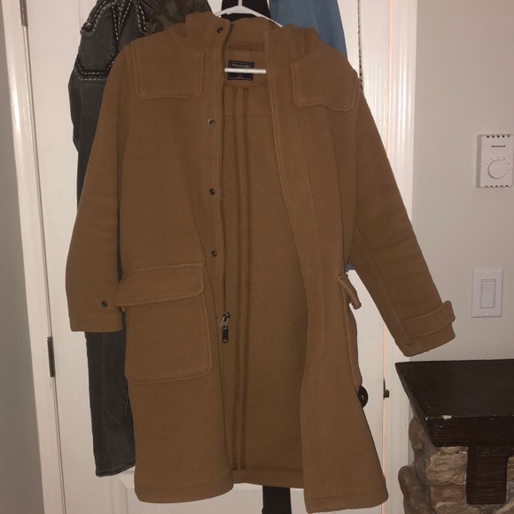 Abercrombie and Fitch Wool-Blend Trench Coat - Picture 1 of 4